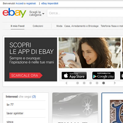 anteprima negozio ebay